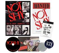ITZY - ITZY Album - NOT SHY [ C ver. ] CD + Photobook + Photocards + Lyric Accordion Book + TATTOO STICKER + POSTCARD SET + OFFICIAL POSTER + FREE GIFT