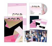 ITZY - JYP Ent. ITZY - [GOLD] (STANDARD Ver. - ROSE GOLD) Out Box + CD-R + Photobook + Photocard + Postcard + Folding Poster + 2 Pin Badges + 4 Extra Photocards