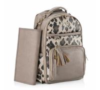 Itzy Ritzy Baby Changing Bag Backpack | Large Nappy Bag with Changing Mat | Big Enough for Their World, Organised for Yours | 19 Pockets, Insulated Bottle Holders, Pram Straps | Diaper Pack (Leopard)