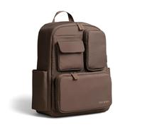 Itzy Ritzy Beyond Baby Changing Bag Backpack - Large Nappy Changing Bag with 17 Pockets, Insulated Bottle Holders, Changing Mat, Stroller Straps & Travel Sleeve - Baby Bag for Mum or Dad (Mocha)