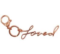 Itzy Ritzy Diaper Bag and Purse Charm, Keychain and Luggage Marker; Measures 6.75” Long; Features Durable Clasp and Trendy Rose Gold Finish, Loved