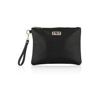 Itzy Ritzy Diaper Changing Clutch - Includes Easy-to-Clean Vegan Leather, On-the-Go Portable Diaper Changing Pad, Detachable Wrist Strap, 1 Exterior Pocket & 2 Interior Pockets (Midnight)
