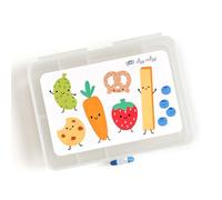 Itzy Ritzy Divided Snack Box - BPA-Free Travel Snack Container with 6 Compartments and Snap-Tight Lid - Convenient Food Storage for Car Rides, Daycare, and On-The-Go