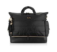 Itzy Ritzy Dream Weekender Lightweight Travel & Hospital Bag Features Base Compartment & 12 Pockets, Midnight Black