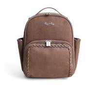 Itzy Ritzy Mini Diaper Bag Backpack - Chic, Compact Mini Plus Backpack with Changing Pad, 10 Pockets (6 Internal, 4 External), Grab-Top Handle & Rubber Feet (Aspen)