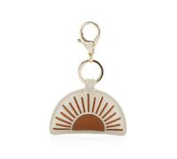 Itzy Ritzy Puffy Diaper Bag Charm, Sun; Vegan Leather, Hinged Clasp