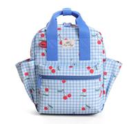 Itzy Ritzy Toddler Backpack - Daycare Bag - Features Adjustable Shoulder Straps, 2 Side Pockets & Spacious Interior with Wipeable Fabric Lining & Name Label, Cherry