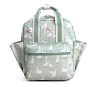 Itzy Ritzy Toddler backpack - nursery - with adjustable shoulder straps, 2 side pockets and spacious interior with washable fabric lining and name tag, goose