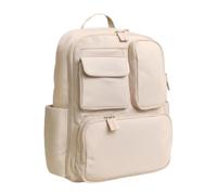 Itzy Ritzy Utility Diaper Bag Backpack - Features 17 Pockets (Including 2 Insulated Bottle Holders) & Trolley Sleeve and Includes Stroller Straps & Changing Pad - Part of The Belong Collection (Toast)