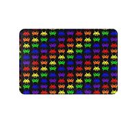 IUBBKI 40x60cm Front Door Mat Retro Space Invaders Doormat Washable Door Mat Machine Washable Kitchen Mat For Office, Hallway, Kitchen
