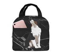 IUBBKI Australian Shepherd Lunch Bags Insulated Lunch Box with Pocket Reusable Cooler Tote Bag for Picnic Beach
