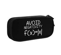 IUBBKI Avoid Negativity Funny Math Pencil Bag Large Capacity Double Layer of Fice School Por Table Pencil Case