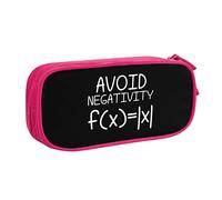 IUBBKI Avoid Negativity Funny Math Pencil Bag Large Capacity Double Layer of Fice School Por Table Pencil Case