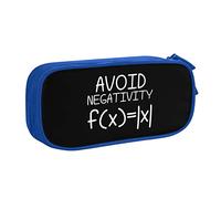 IUBBKI Avoid Negativity Funny Math Pencil Bag Large Capacity Double Layer of Fice School Por Table Pencil Case