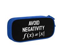 IUBBKI Avoid Negativity Funny Math Pencil Case Large Capacity Double Layer of Fice School Por Table Pencil Case
