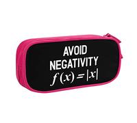 IUBBKI Avoid Negativity Funny Math Pencil Case Large Capacity Double Layer of Fice School Por Table Pencil Case