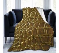 IUBBKI Crocodile Skin Close Up Texture Detail Blanket Ultra-Soft Flannel Light Blankets Warm and Comfortable Suitable for All Seasons 50"X40"
