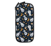 IUBBKI Cute Animal Astronauts Pencil Case Large Capacity Durable Pencil Pouch Storage Pen Bag with Zipper Pouch Box Stationary Case