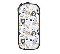 IUBBKI Cute Animal Astronauts Pencil Case Large Capacity Durable Pencil Pouch Storage Pen Bag with Zipper Pouch Box Stationary Case