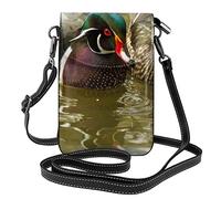IUBBKI Domestic Duck Cell Phone Purse Small Crossbody Leather Wallet Women Shoulder Straps Bag Carry Card Cosmetics