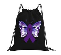 IUBBKI Domestic Violence Awareness Draw String Backpack Unisex Portable Backpack, For School Gym Sports Travel