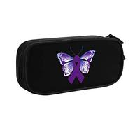 IUBBKI Domestic Violence Awareness Pencil Bag Large Capacity Double Layer of Fice School Por Table Pencil Case