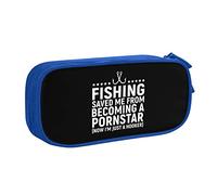 IUBBKI Fishing Saved Me from Being A Pornstar Pencil Case Large Capacity Double Layer of Fice School Por Table Pencil Case