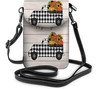 IUBBKI Floral Small Cell Phone Purse Flowers Plants Berries Crossbody Bag for Women Wallet Purses and Handbags Colorful