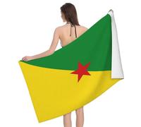 IUBBKI French-Guiana-Flag Beach Towel Bath Towel Beach Blanket Quick Dry Towel for Travel Swim Pool Yoga Gym