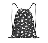 IUBBKI Funny Mathematical Happy Pi Day Drawstring Backpack Waterproof Beach Bag Gym Bag Small Travel Backpack Sports Sackpack for Women Men