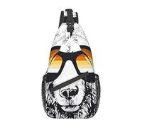 IUBBKI Gay Pride Bear Flag Sling Bag Unisex Crossbody Sling Backpack Shoulder Chest Bag For Women Men Travel Hiking Daypack