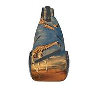 IUBBKI Giraffe Animals of Africa Killer Whale Crossbody Bag Men'S Chest Cross Body Bag, Light, For Hiking And Travel