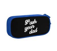 IUBBKI Go Ask Your Dad Pencil Bag Large Capacity Double Layer of Fice School Por Table Pencil Case