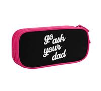 IUBBKI Go Ask Your Dad Pencil Bag Large Capacity Double Layer of Fice School Por Table Pencil Case