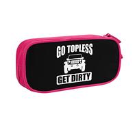 IUBBKI Go Topless Get Dirty Pencil Bag Large Capacity Double Layer of Fice School Por Table Pencil Case