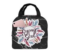 IUBBKI Gypsy Soul Lunch Bags Insulated Lunch Box Picnic Bag Lunch Cooler Tote Bag for Woman Man Boy Girl Office Work School