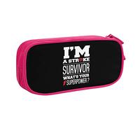 IUBBKI I'm A Stroke Survivor Pencil Pouch Large Capacity Double Layer of Fice School Por Table Pencil Case