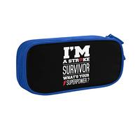 IUBBKI I'm A Stroke Survivor Pencil Pouch Large Capacity Double Layer of Fice School Por Table Pencil Case