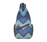 IUBBKI Killer Whales Swim Along Crossbody Bag Men'S Chest Cross Body Bag, Light, For Hiking And Travel