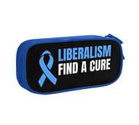IUBBKI Liberalism Find A Cure Pencil Case Large Capacity Double Layer of Fice School Por Table Pencil Case