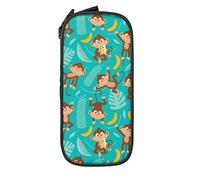 IUBBKI Monkey Pencil Case Large Capacity Durable Pencil Pouch Storage Pen Bag with Zipper Pouch Box Stationary Case