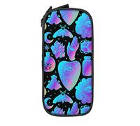 IUBBKI Mysterious Butterfly Frog Pencil Case Large Capacity Durable Pencil Pouch Storage Pen Bag with Zipper Pouch Box Stationary Case