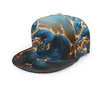 IUBBKI Mythical Creature Kitsune Fox Unisex Baseball Cap Women Men Boy Girl Fashion Adjustable 3D Printed Flat Bill Baseball Cap