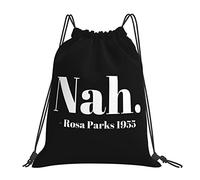 IUBBKI Nah. Rosa Parks, 1955 Drawstring Backpack Waterproof Drawstring Sports Backpack Gym Bag