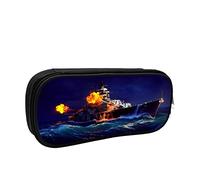 IUBBKI Pencil Case Pen Bag Ocean Ferry Boat Big Capacity Pencil Bag Pen Organizer Pencil Pouch College School for Boys Girls