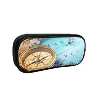 IUBBKI Pencil Case Pen Bag Old Compass Big Capacity Pencil Bag Pen Organizer Pencil Pouch College School for Boys Girls