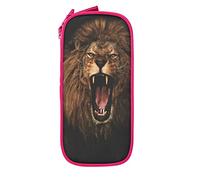 IUBBKI Pencil Case Pen Bag Roaring Lion Big Capacity Pencil Bag Pen Organizer Pencil Pouch College School for Boys Girls