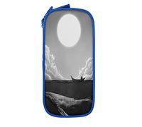 IUBBKI Pencil Case Pen Bag Whale Full Moon Big Capacity Pencil Bag Pen Organizer Pencil Pouch College School for Boys Girls