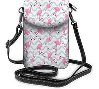 IUBBKI Pu Leather Small Cell Phone Purse Beautiful Pink Roses Freshess Art Flowers Leaf Crossbody Bags Travel Wallet