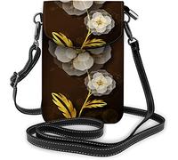 IUBBKI Pu Leather Small Cell Phone Purse Berries Butterfly Swan Flowers Blue Goose Leaf Crossbody Bags Travel Wallet